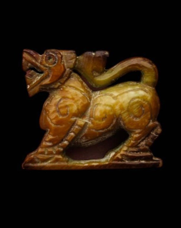 303397 สิงห์งาแกะหลวงพ่อเดิม พิมพ์สามขวัญ พุทธศักราช2470-2494 วัดหนองโพ จังหวัดนครสวรรค์