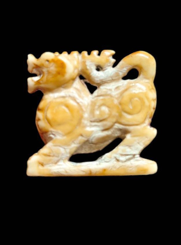 303412 สิงห์งาแกะหลวงพ่อเดิม พิมพ์สามขวัญ พุทธศักราช2470-2494 วัดหนองโพ จังหวัดนครสวรรค์