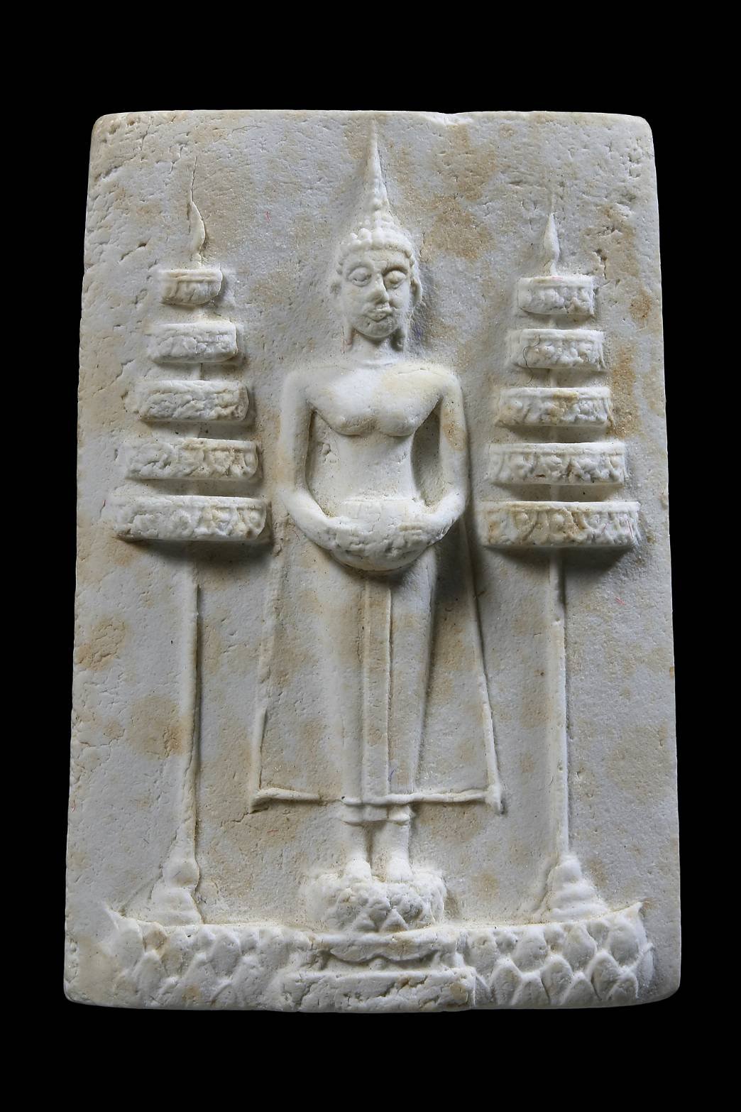 296603 พระผงหลวงพ่อวัดบ้านแหลมรุ่นแรกปีพ.ศ 2516 วัดเพชรสมุทร จังหวัดสมุทสงคราม