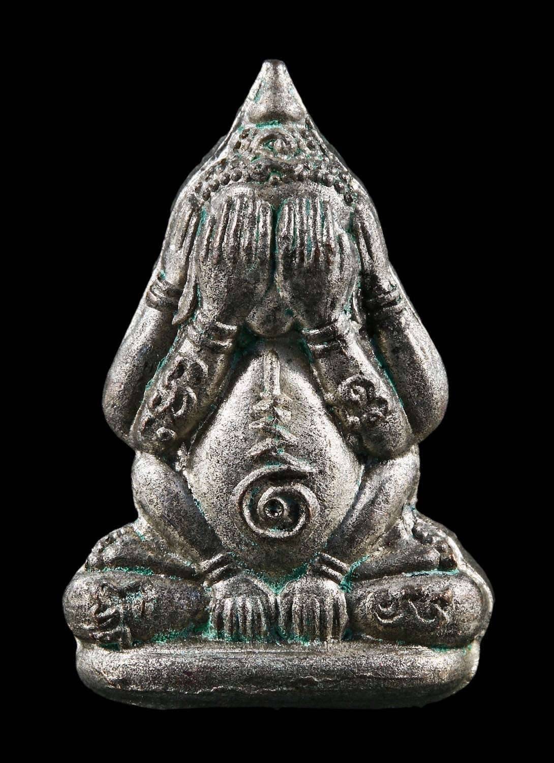 303603 พระปิดตาหัวจรวด  หลวงพ่อคูณ รุ่น คูณรุ่งโรจน์ ปี2537 วัดบ้านไร่ จังหวัด นครราชสีมา