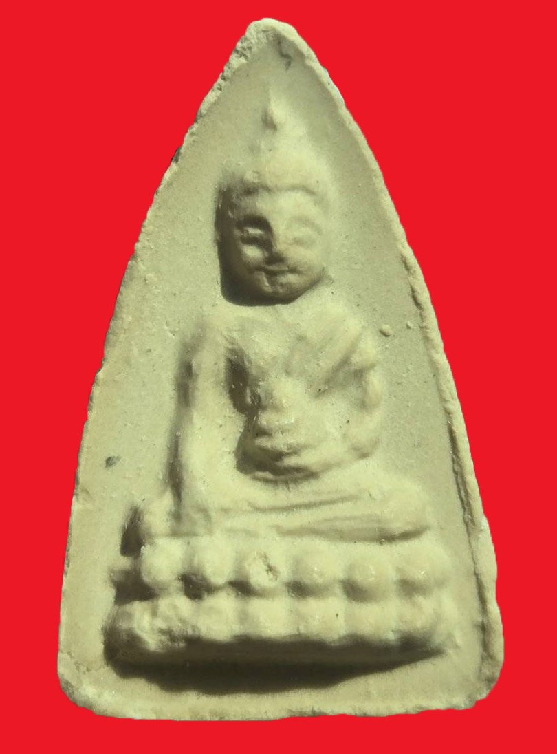 303843 พระพุทโธน้อย แม่ชีบุญเรือน  วัดอาวุธวิกสิตาราม  พิมพ์ใหญ่ หลังยันต์นะอะระหัง  เนื้อผง พ.ศ 2494 กทม.