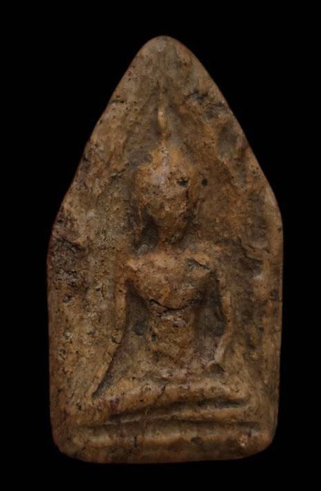 303876 พระขุนแผน พิมพ์เทวดา เนื้อดินเผา ประมาณพุทธศตวรรษที่ 21 กรุวัดบ้านกร่าง จ.สุพรรณบุรี