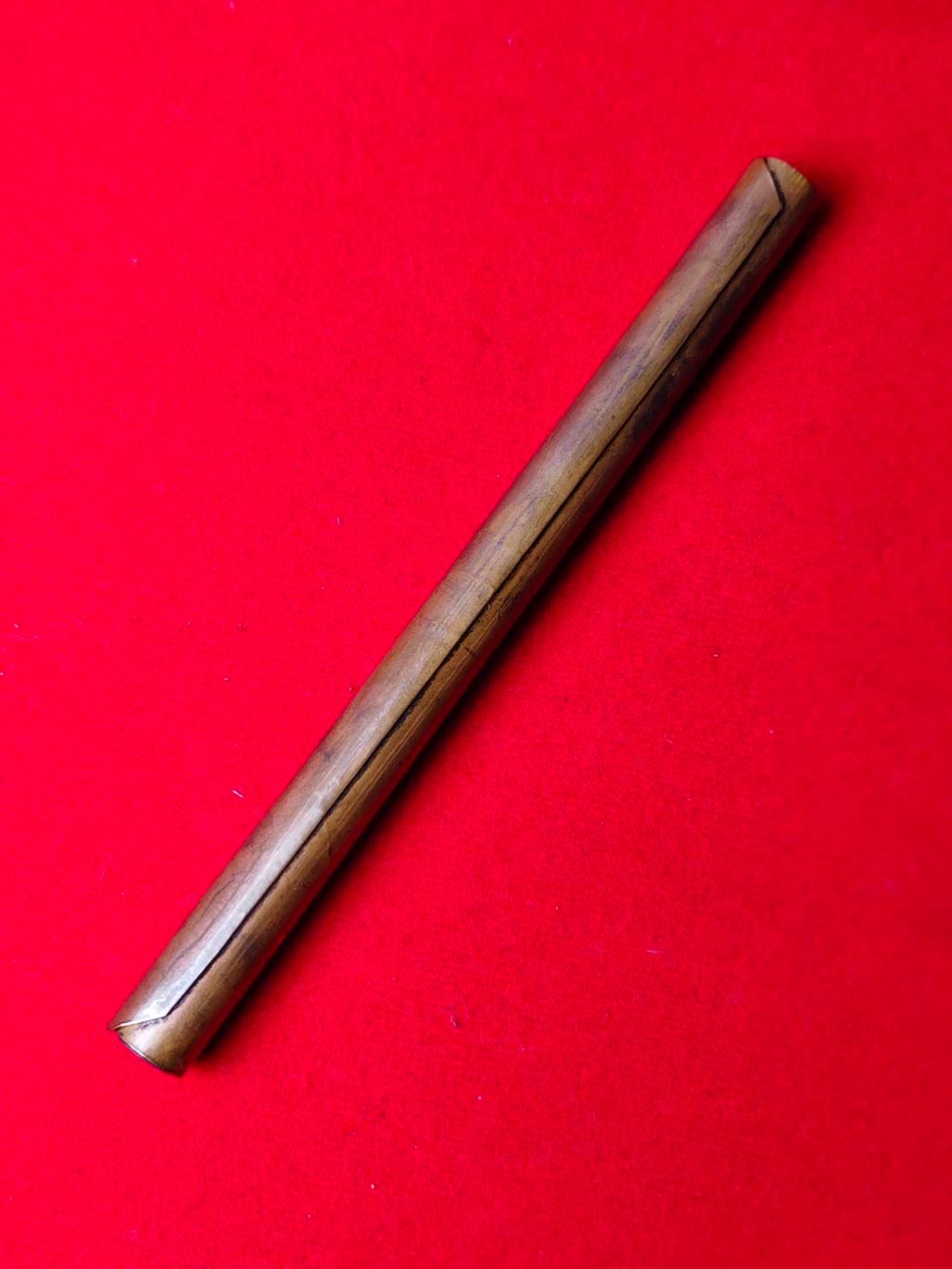 303900 ตะกรุดหนุนดวง คู่วิรุณจำบัง   เนื้อทองแดง  สร้างปี 2515-2521  หลวงพ่อกวย วัดโฆสิตาราม  (บ้านแค) จ.ชัยนาท 