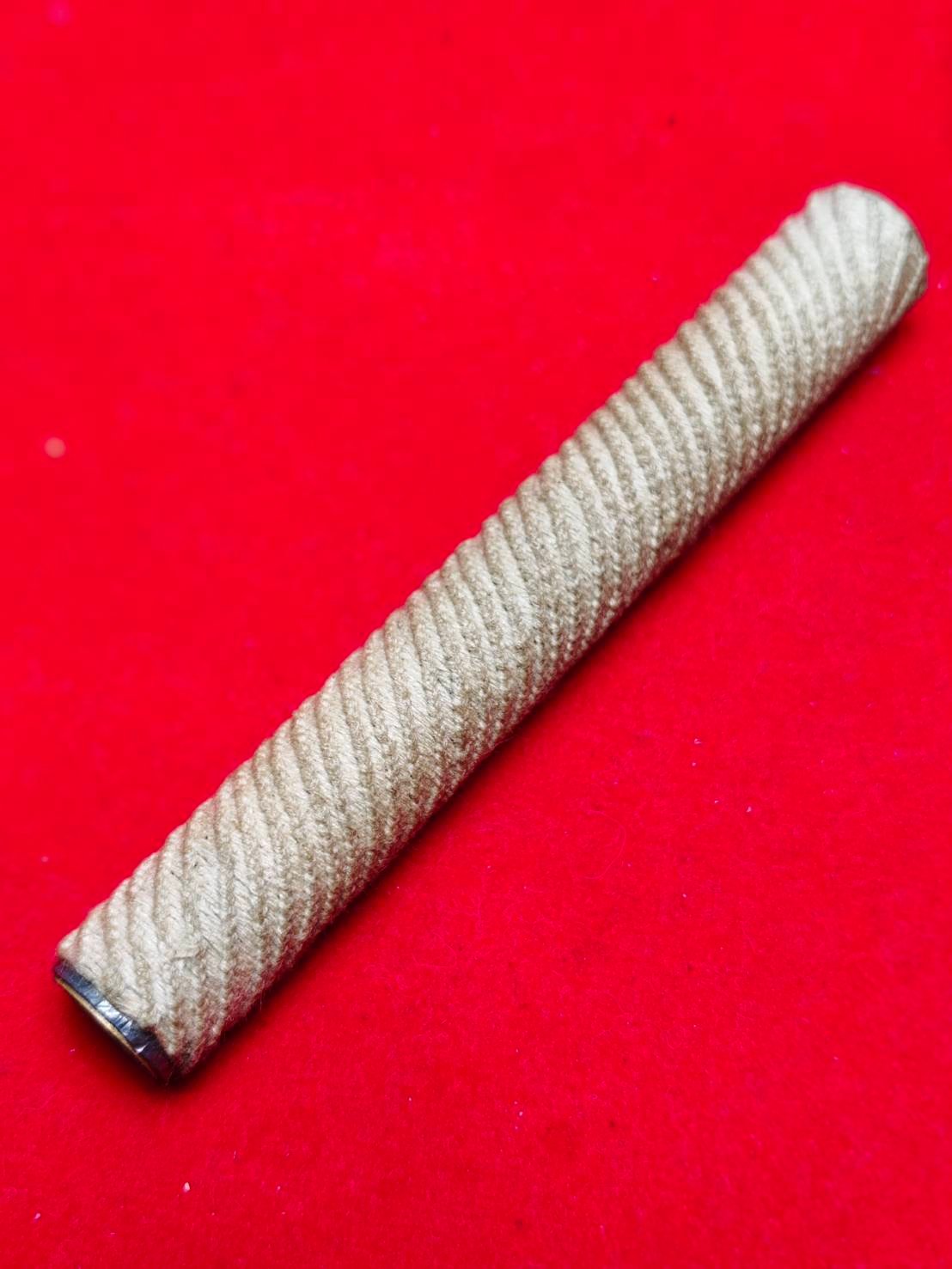 303901 ตะกรุดวิรุณจำบัง (นิยม)  เนื้อทองเหลืองและตะกั่ว  สร้างปี 2515-2521  หลวงพ่อกวย วัดโฆสิตาราม  (บ้านแค) จ.ชัยนาท 