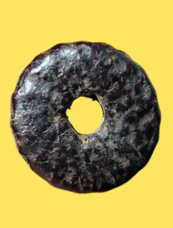 303912 ตะกรุดพิสมร หลวงพ่อแก้ว เนื้อใบลาน พุทธศักราช2450-2460 วัดพวงมาลัย จ.สมุทรสงคราม