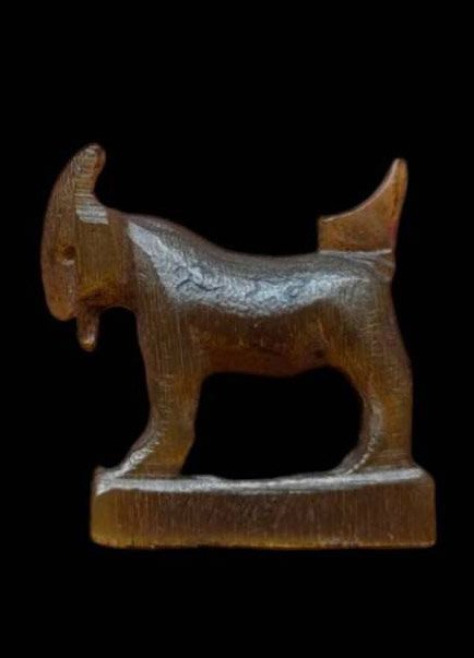 304092 แพะหลวงพ่อลัด  เนื้อเขาควายเผือก พุทธศักราช2520-2530 วัดหนองกระบอก จ.ระยอง