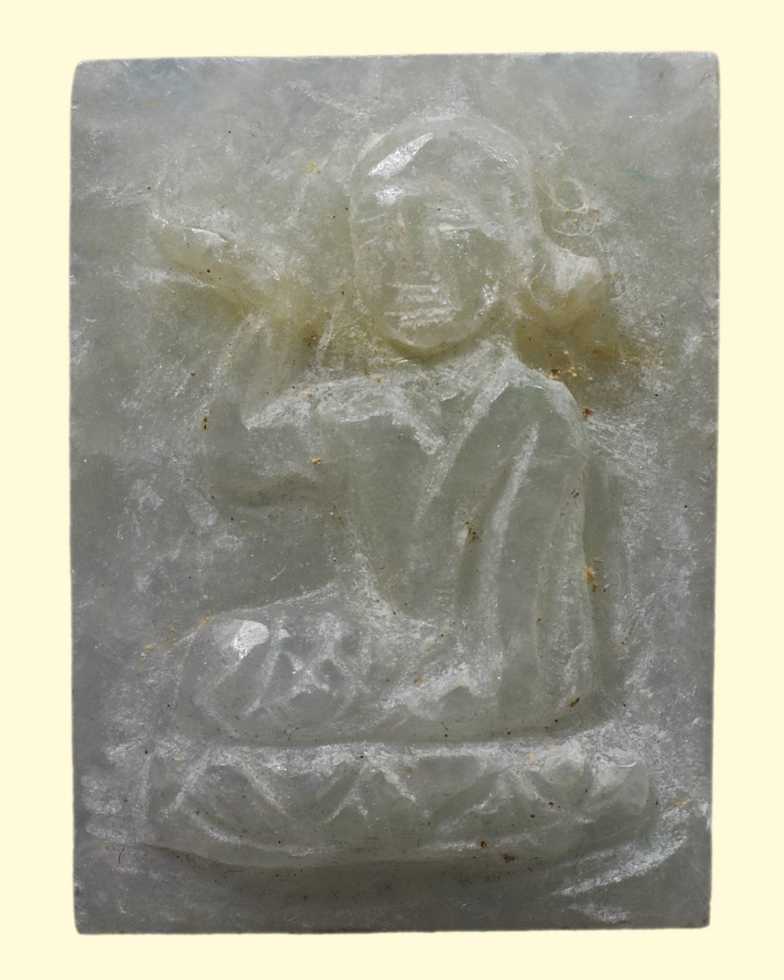 (295804) รูปหล่อเรชิ่น ปี2522 สีงาช้าง อาแปะโรงสี จังหวัดปทุมธานี คุณ ป้อม