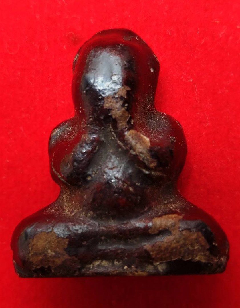 304122 พระปิดตาหลวงพ่อทองสุข  วัดสะพานสูง เนื้อผงคลุกรัก  ยุคต้น พ.ศ. 2508-2513  จ.นนทบุรี 