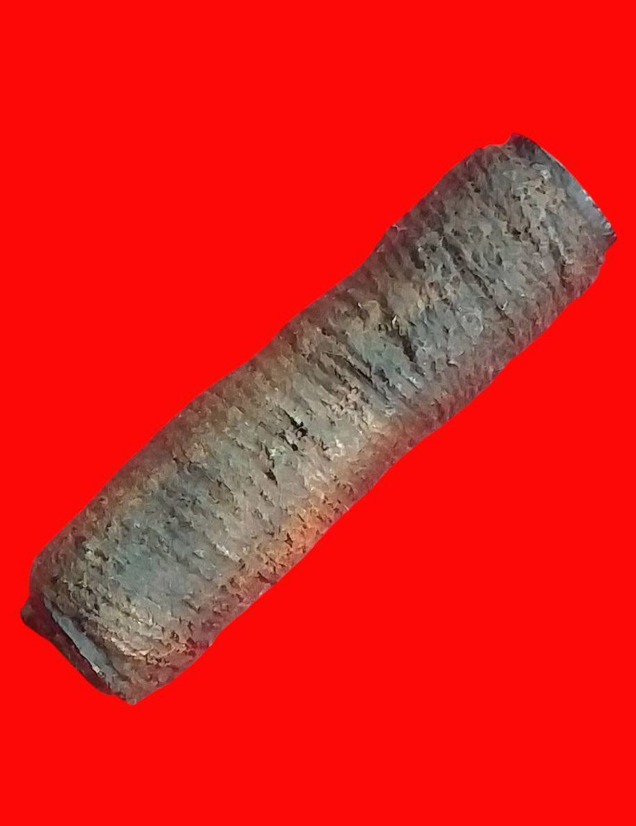 304157 ตะกรุดหนังหน้าผากเสือ  หลวงปู่บุญ วัดกลางบางแก้ว  ปี 2440-2477  จังหวัดนครปฐม 