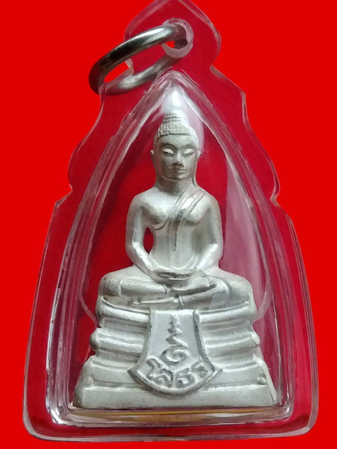 304161 พระหลวงพ่อโสธร  รุ่น 80 ปีกรมตำรวจ  เนื้อเงินขัดเงา พ.ศ. 2538 วัดโสธรวรารามวรวิหาร  จังหวัดฉะเชิงเทรา