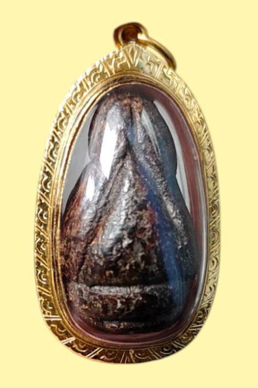 304237 พระปิดตาพิมพ์ปั้น หลวงพ่อแก้ว พุทธศักราช 2400 - 2431 วัดในปากทะเล จ.เพชรบุรี