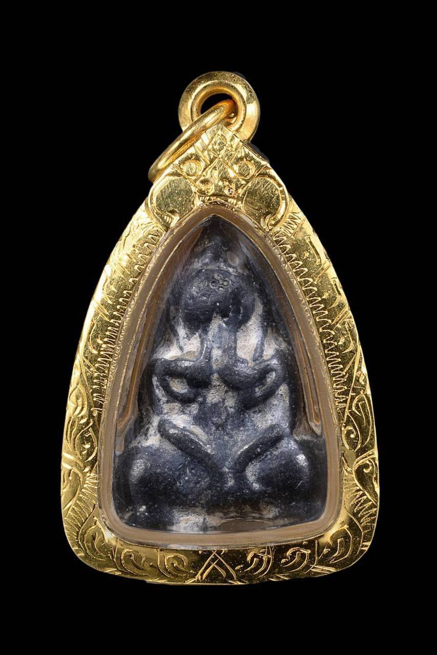 304292 ปิดตาพิมพ์เศียรแหลม  หลวงปู่เอี่ยม กรุวัดนางชี เนื้อตะกั่ว จังหวัดกรุงเทพมหานคร