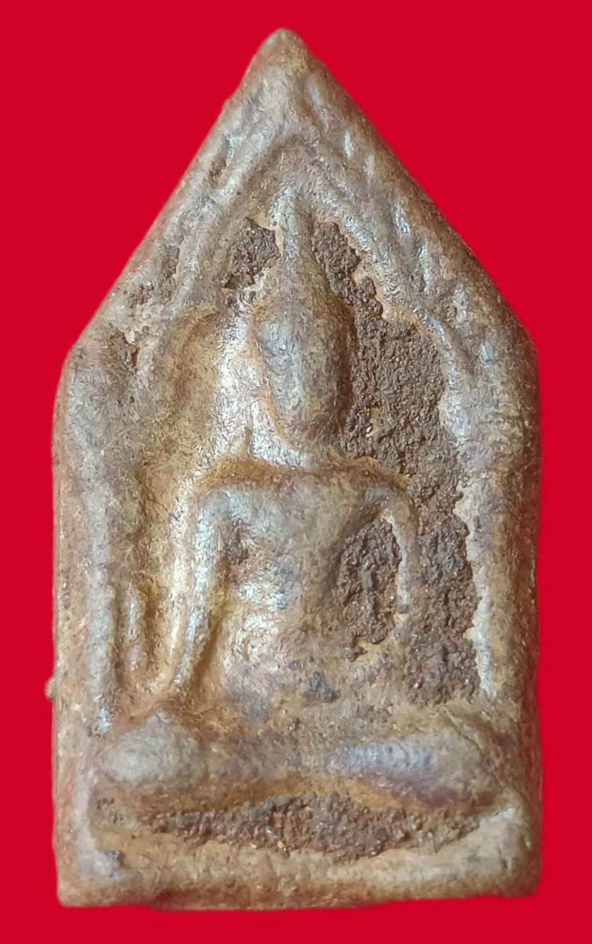 304321 พระขุนแผนแข้งหมอน  เนื้อหม้อดินเก่า ผสมทรายเสก  และมวลสารศักดิ์สิทธิ์ (บล็อกนิยม)ปี 2500 หลวงพ่อกวย  วัดโฆสิตาราม (บ้านแค) จ.ชัยนาท 