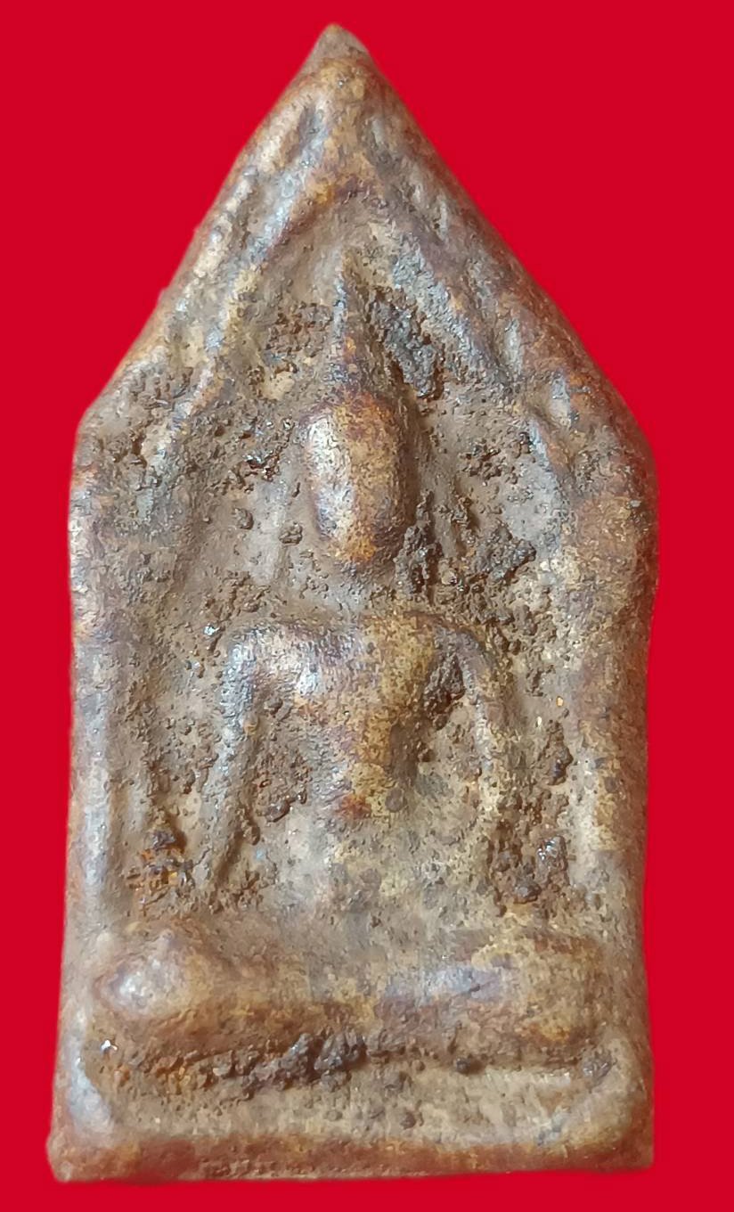 304322 พระขุนแผนแข้งหมอน  เนื้อหม้อดินเก่า ผสมทรายเสก  และมวลสารศักดิ์สิทธิ์ (บล็อกนิยม)ปี 2500 หลวงพ่อกวย  วัดโฆสิตาราม (บ้านแค) จ.ชัยนาท 