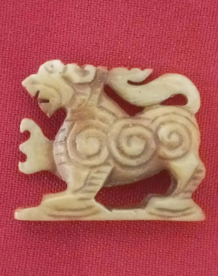 304339 สิงห์ตะปบงาแกะ3ขวัญ  หลวงพ่อเดิม ยุคปลาย วัดหนองโพ จ.นครสวรรค์ 