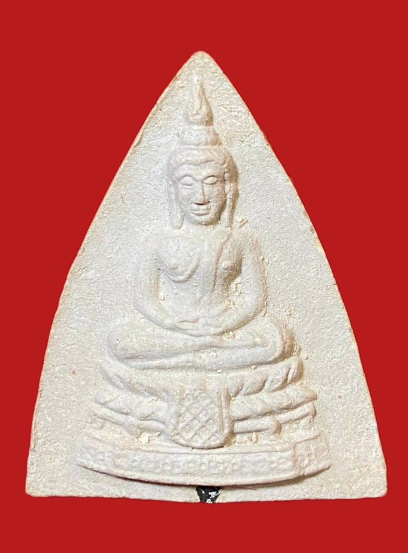 304342 พระผงหลวงปู่โต๊ะ  วัดประดู่ฉิมพลี  พิมพ์กลีบบัวใหญ่  เนื้อเกสรแช่น้ำมนต์  ปี 2521 กทม.