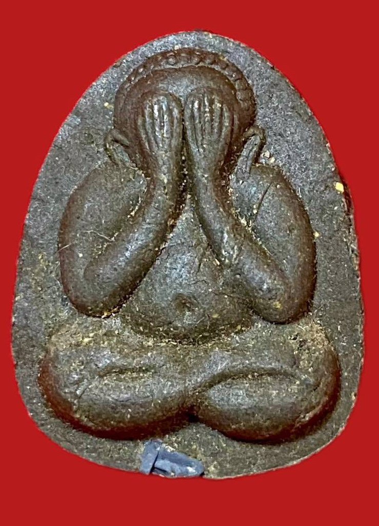 304343 พระปิดตาหลวงปู่โต๊ะ  วัดประดู่ฉิมพลี  พิมพ์ยันต์ดวงเล็ก ปี 2521 เนื้อใบลาน กทม.