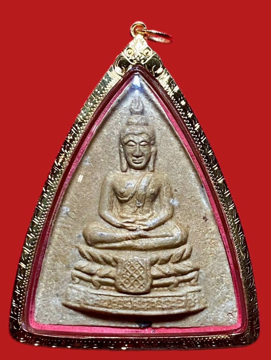 304392 พระผงหลวงปู่โต๊ะ  วัดประดู่ฉิมพลี  พิมพ์กลีบบัวใหญ่  ปี2521 เนื้อเกสร กทม.