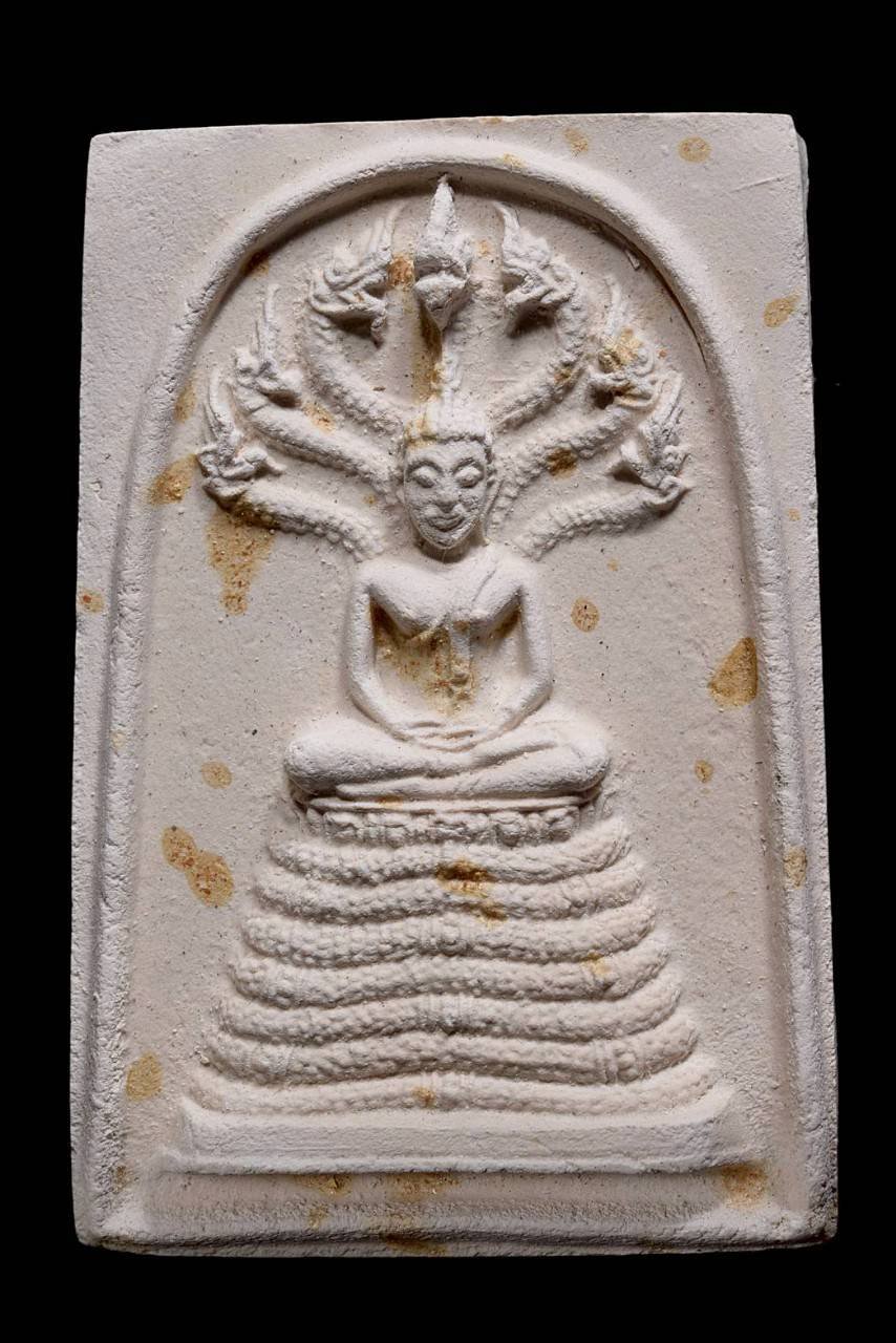 304429 สมเด็จนาคปรก หลังรูปเหมือน เจ้าคุณนรฯ  วัดเทพศิรินทร์ ปี2513  เนื้อผง จังหวัดกรุงเทพฯ