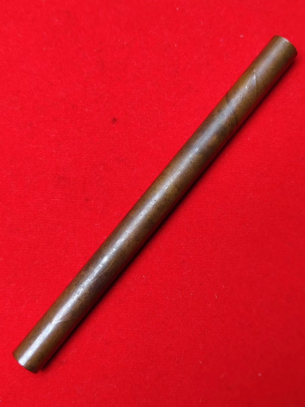 304435 ตะกรุดหนุนดวง คู่วิรุณจำบัง   เนื้อทองแดง  สร้างปี 2515-2521  หลวงพ่อกวย วัดโฆสิตาราม  (บ้านแค) จ.ชัยนาท 