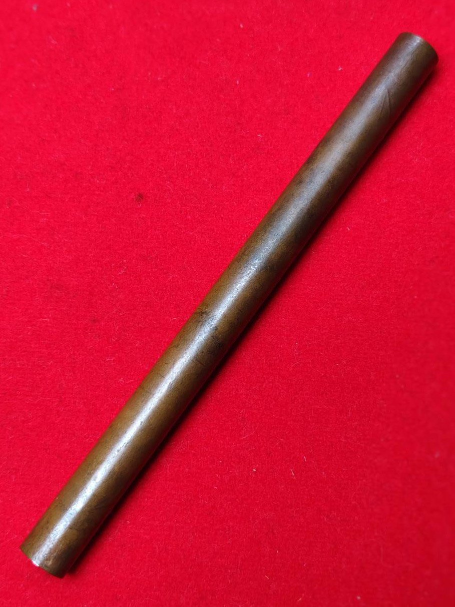 304437 ตะกรุดหนุนดวง คู่วิรุณจำบัง   เนื้อทองแดง สร้างปี 2515-2521  หลวงพ่อกวย วัดโฆสิตาราม  (บ้านแค) จ.ชัยนาท 