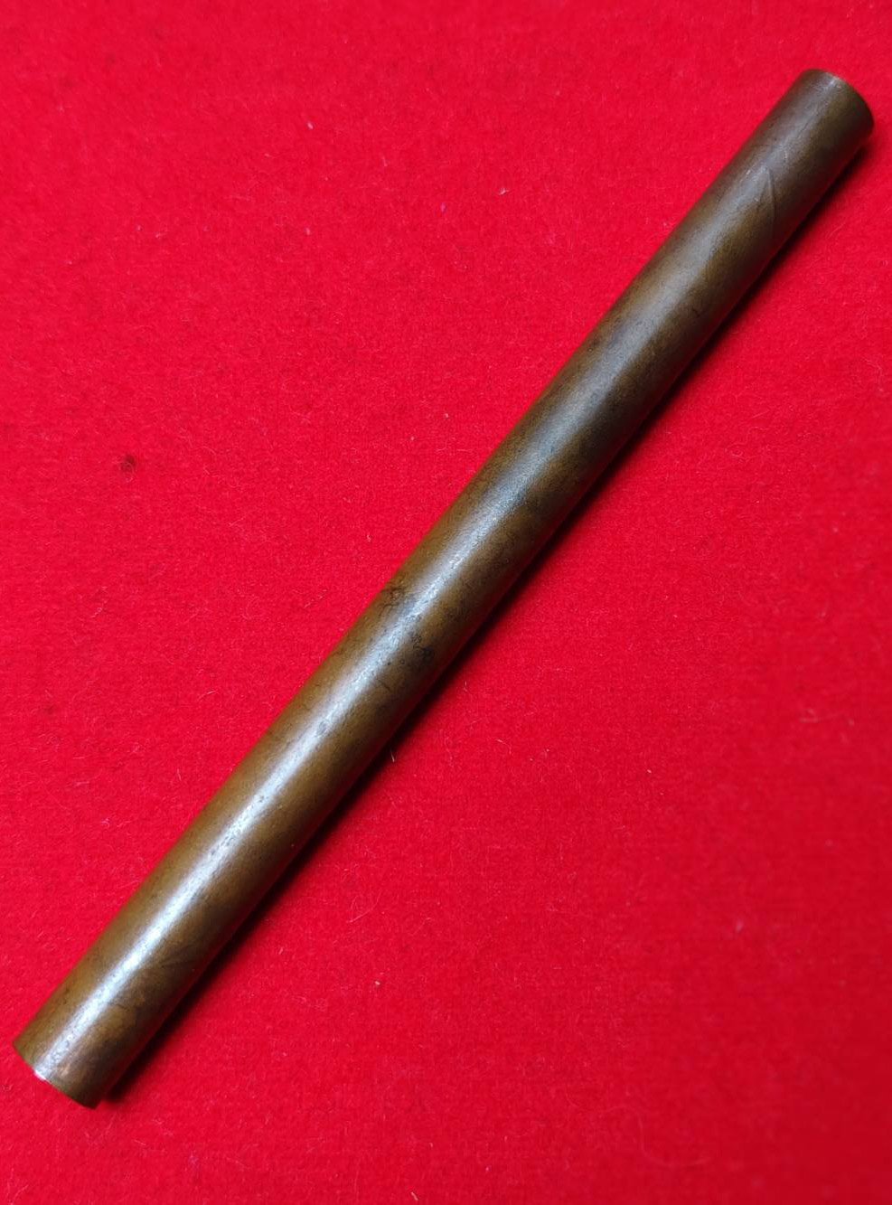 304438 ตะกรุดหนุนดวง คู่วิรุณจำบัง  เนื้อทองแดง  สร้างปี 2515-2521  หลวงพ่อกวย วัดโฆสิตาราม  (บ้านแค) จ.ชัยนาท 