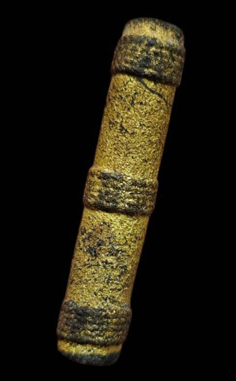 304482 ตะกรุดหนังเสือ หลวงพ่อจง พุทธศักราช 2490-2500 วัดหน้าต่างนอก จ.พระนครศรีอยุธยา