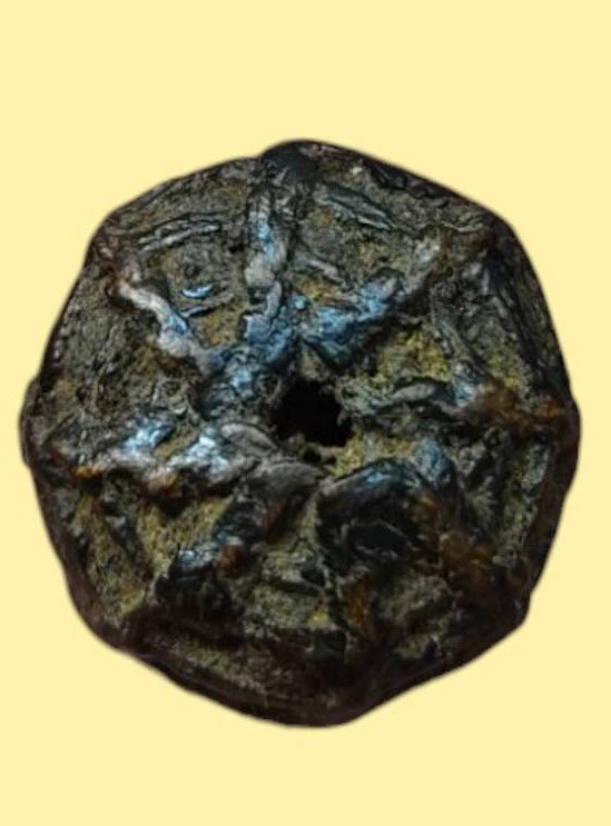 304595 ตะกรุดพิสมร  หลวงพ่อแก้ว เนื้อใบลาน พุทธศักราช2450-2460 วัดพวงมาลัย จ.สมุทรสงคราม