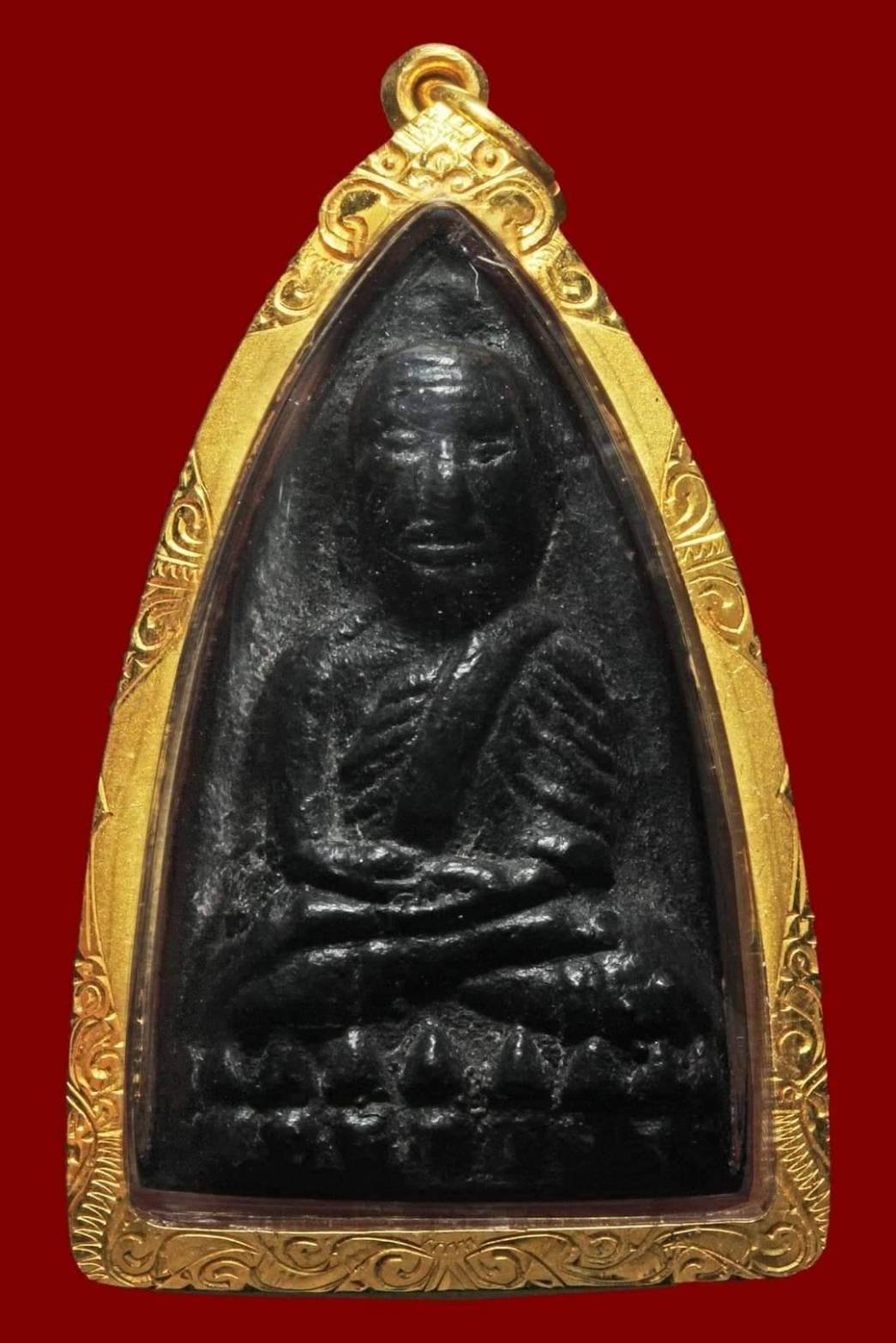 298257 หลวงปู่ทวด พิมพ์หลังเตารีด  วัดสิตาราม ( คอกหมู ) ปี 2505 เนื้อโลหะผสม โค้ทหมู1 ตัว กทม