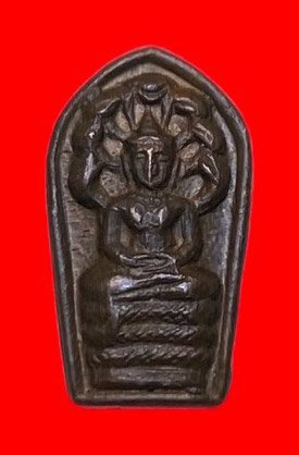 307180 หลวงปู่โต๊ะ กทม. วัดประดู่ฉิมพลี    ปรกใบมะขาม  พิมพ์หลังยันต์นะ  ปี2521 เนื้อทองแดง  